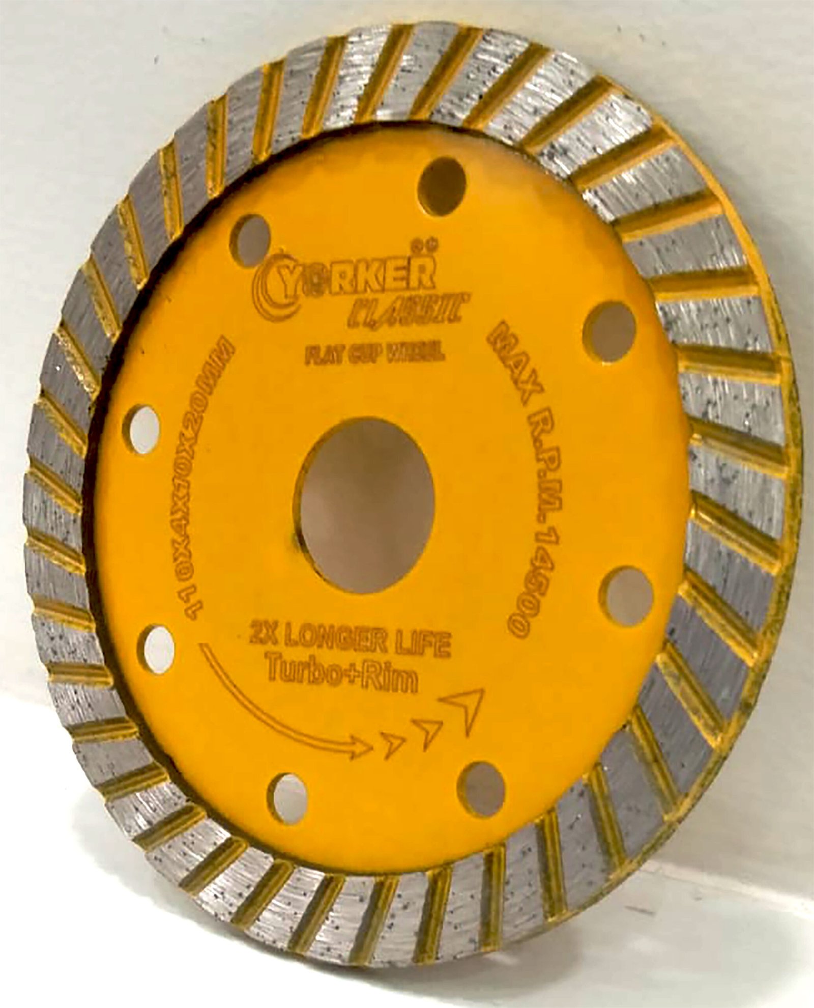 Marble Blade Yorker Classic Yellow Guarantee for cut 250 feet Granite - Image 3